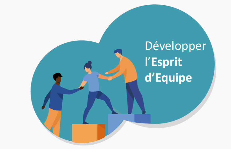 Illustration représentant la valeur « Développer l'esprit d'Equipe ».